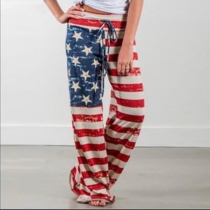 American flag lounge pants